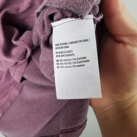 American Eagle Purple Washed Strap Back XS - Picture 3 of 5